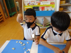 小麦粉粘土で遊んだよ♪　☆年少組☆