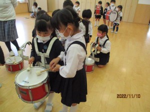 クッキングと鼓隊遊びをしたよ♪年中組