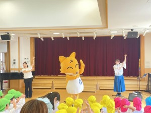 ひょこたんが幼稚園に来てくれたよ🦊✨