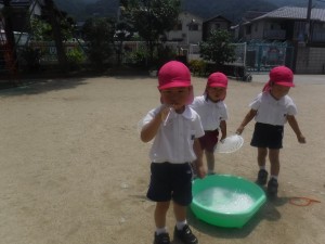 七夕まつりに参加したり、シャボン玉で遊んだよ★年少組