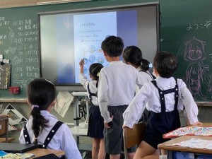 小学生と給食交流🍚年長組