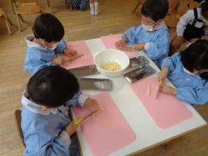 年中　☆クッキング【クリームスパゲティ】☆