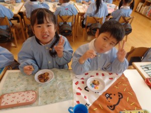 年中組　クッキング【手作りチョコクッキー】