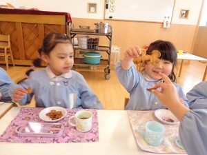 年中組　クッキング【手作りチョコクッキー】