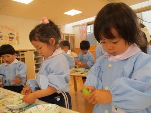 ご入園おめでとうございます。年少組スタート！！