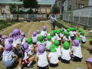 年長組／交通安全と枝豆栽培