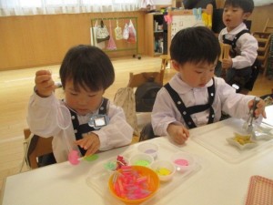 ☆年少組☆　たくさんのことに挑戦！！