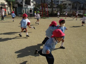 いっぱい園庭で遊んだよ♪