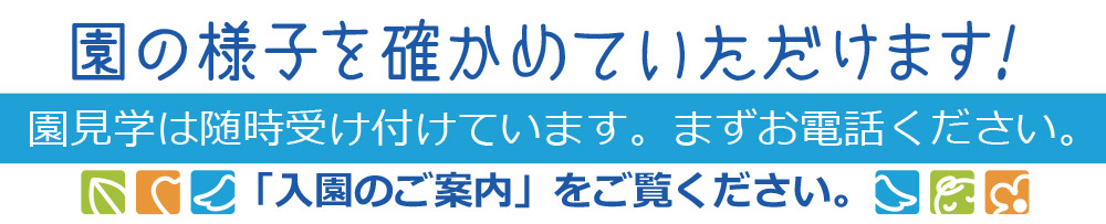 枚岡カトリック幼稚園の入園案内ページへ